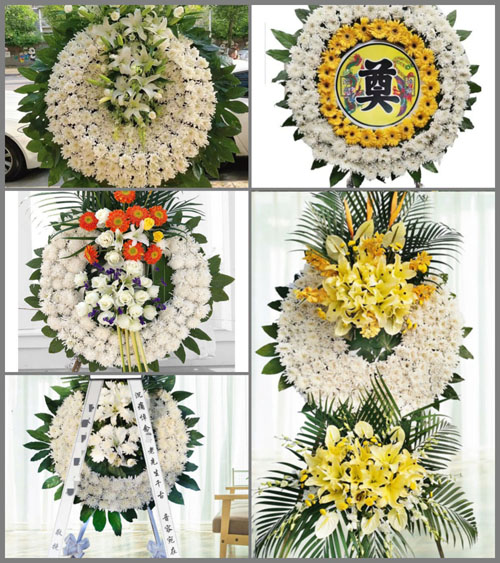 山东青岛平度市旧店镇沙窝村花圈速递